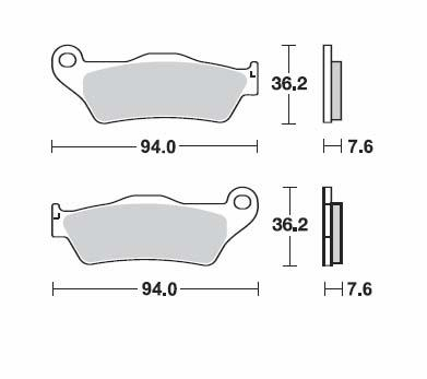 SBS - SBS HS Sintered Brake Pads - 671HS