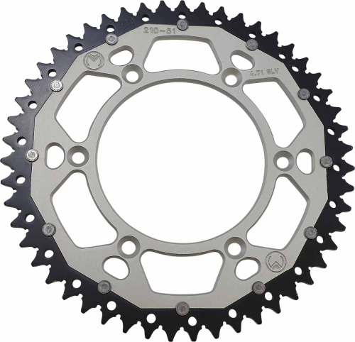 Moose Racing - Moose Racing Dual Rear Sprockets - Silver - 51T - 1210-210-51-11X