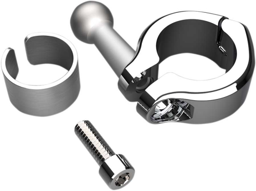 Ciro - Ciro Aluminium Clamp - 7/8in or 1in. Round Bars - Chrome - 50128