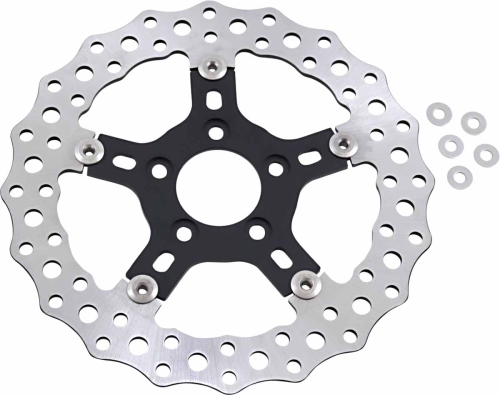 Arlen Ness - Arlen Ness 11.5in. Jagged Front/Rear Rotor - 02-786
