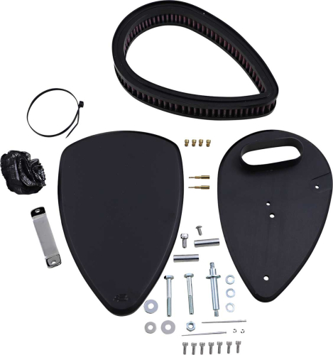 Baron Custom Accessories - Baron Custom Accessories Big Air Kit - Smooth Black - BA-2041-00B