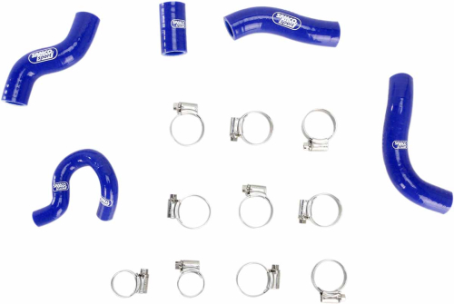 Moose Racing - Moose Racing Radiator Hose/Clamp Kit  - Blue - 1902-0961