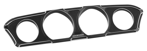 Arlen Ness - Arlen Ness Inner Fairing Gauge Trim - Beveled - Black - 30331