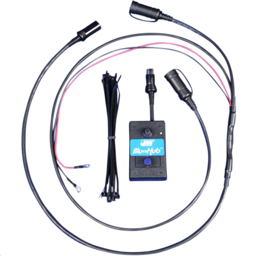 J&M - J&M Bluhub Bluetooth Corded Helmet Headset Adapter Kit - CBLU-GL1833