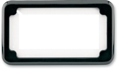 Cycle Visions - Cycle Visions Beveled License Plate Frame - Black Powder Coat - CV-4615B
