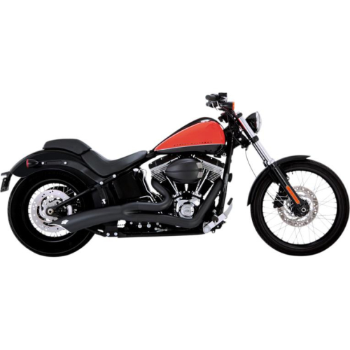 Vance & Hines - Vance & Hines Big Radius 2-Into-1 Exhaust System - Black - 48023