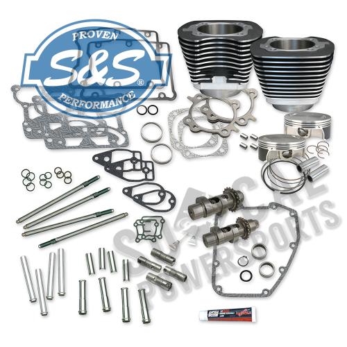 S&S Cycle - S&S Cycle 106in. Big Bore Hot Set Up Kit - Black Powder-Coat - 900-0354