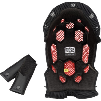 100% - 100% Liner for Aircraft 2 Bicycle Helmet - Lg/XL - Black - 89013-00002