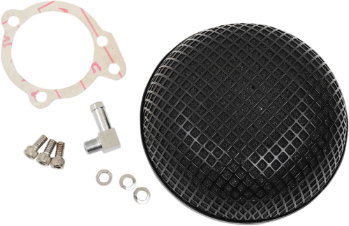 Drag Specialties - Drag Specialties Bob Retro Style Air Cleaner for S&S Super E/G - 1010-1610