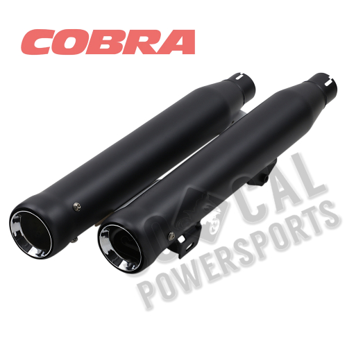 Cobra - Cobra Neighbor Haters Slip-On Mufflers - Black - 6049B
