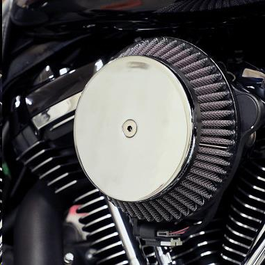 LA Choppers - LA Choppers Plain Cover Big Air Cleaner - Chrome - LA-2392-01