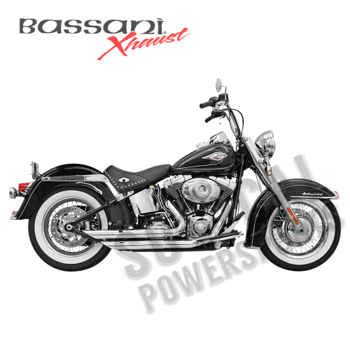 Bassani Manufacturing - Bassani Manufacturing FireFlight Exhaust System - Chrome - 12113B