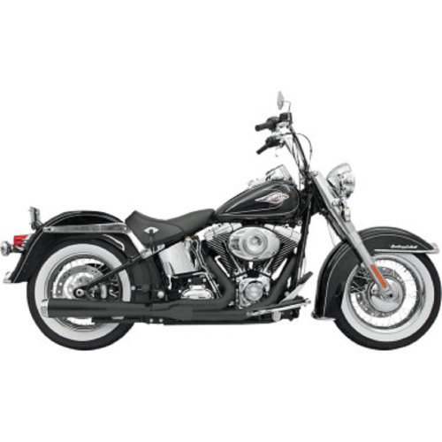 Bassani Manufacturing - Bassani Manufacturing Road Rage 2:1 Exhaust System - Black - Short - 1S42RB