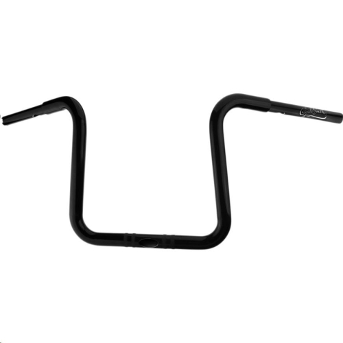 Cyclesmiths - Cyclesmiths 1-1/4in. California Lane-Splitter Ape Handlebar for 1-1/4in. Clamp Area - 12in. Rise - Gloss Black - 113CA12NS14BPH