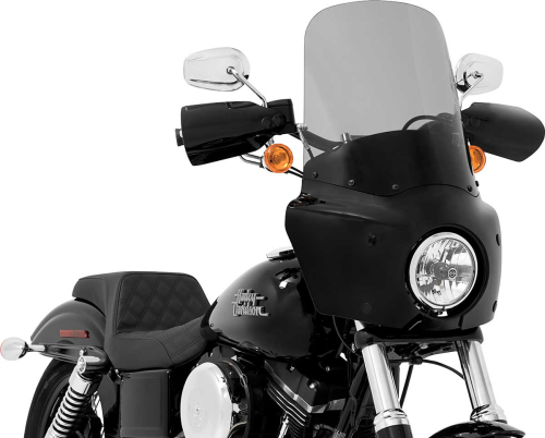 Memphis Shades - Memphis Shades Windshield for Road Warrior Fairing - 17in. - Black Smoke - MEP87012