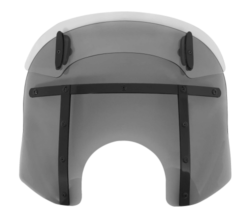 Memphis Shades - Memphis Shades Drop Top Memphis Fats Windshield (7in. Cutout) - 13-16in. - Black Smoke/Night Shades - MDB31310