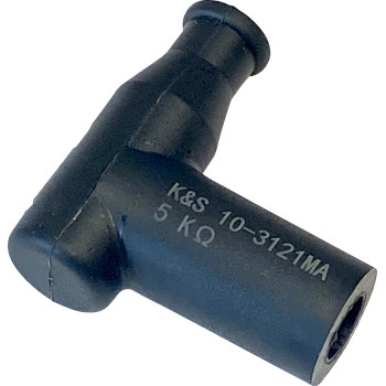 K&S Technologies - K&S Technologies Spark Plug Resistor Cover - T Type - 14mm - Black Rubber - 10-3121MA