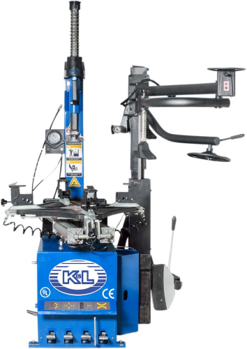 K&L Supply - K&L Supply MC900 Tire Machine with Power Assist Arm - Blue - 35-9923
