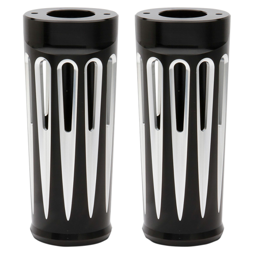 Arlen Ness - Arlen Ness Deep Cut Fork Boot Covers (+2in.) - Black - 20-029
