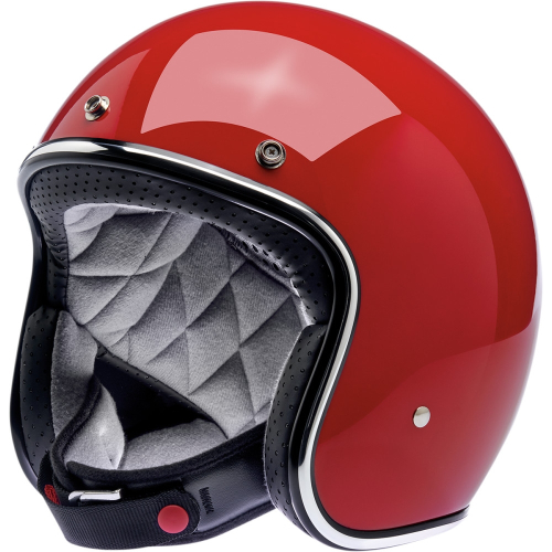 Biltwell Inc. - Biltwell Inc. Bonanza Helmet - 1001-137-201 - Gloss Blood Red - X-Small