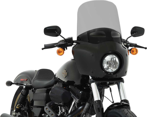 Memphis Shades - Memphis Shades Vented Windshield for Road Warrior Fairing - 15in. - Black Smoke - MEP87612