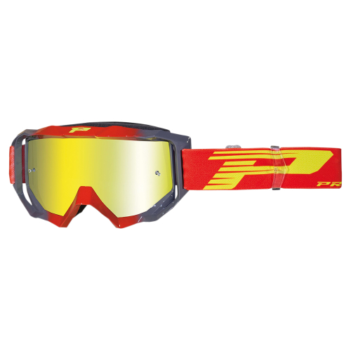 Pro Grip - Pro Grip 3200 MX Venom Goggles - PZ3200ROGRFL - Black/Red / Mirror Lens - OSFM