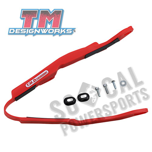 T.M. Designworks - T.M. Designworks Baja-Rally Endurance 2 Stage Chain Slider - Red - HCP-456-RD
