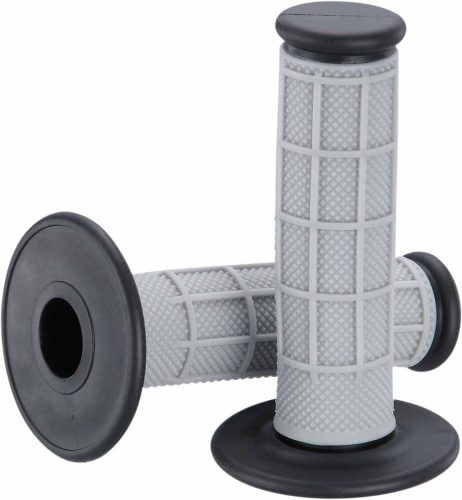 Moose Racing - Moose Racing Qualifier Half Waffle Grips - Gray/Black - 1MG0715-EBM