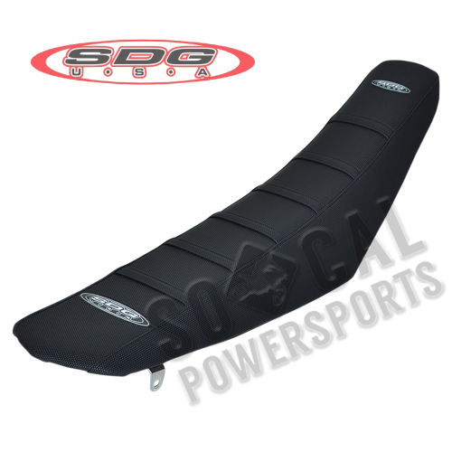 SDG - SDG 6-Rib Gripper Seat Cover - Black Cover/Black Ribs - 95916