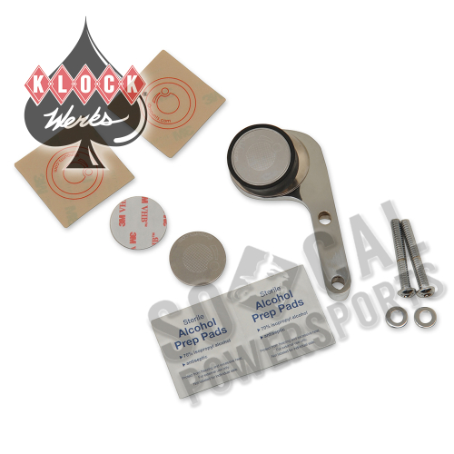 Klock Werks - Klock Werks iOmounts Handlebar Perch Mount Kit - Right Hand - Chrome - KW05-01-0380-RC