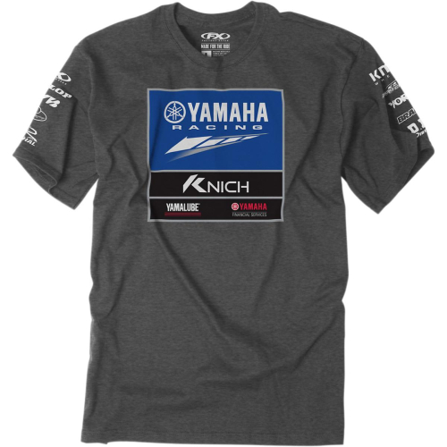 Factory Effex - Factory Effex Yamaha Racing Team Premium T-Shirt - 21-87248 - Charcoal - 2XL