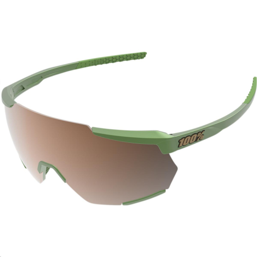 100% - 100% Racetrap Sunglasses - 61037-389-80 - Matte Metallic Viperidae/Bronze Mirror Lens - OSFA