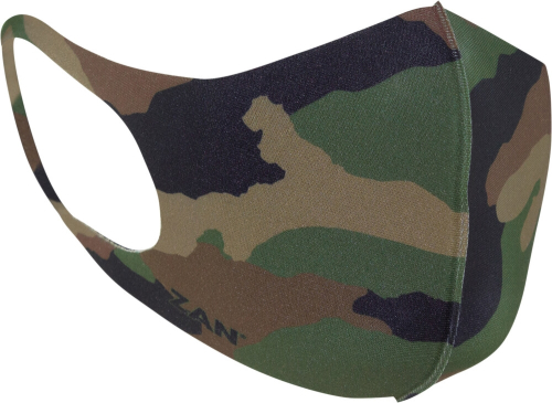 Zan Headgear - Zan Headgear Protective Lightweight Neoprene Mask - FMLW118 - Woodland Camo/Black - OSFM