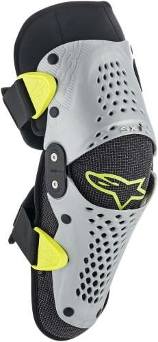 Alpinestars - Alpinestars SX-1 Youth Knee Protector - 654631910S/M - Silver/Fluorescent Yellow - Sm-Md