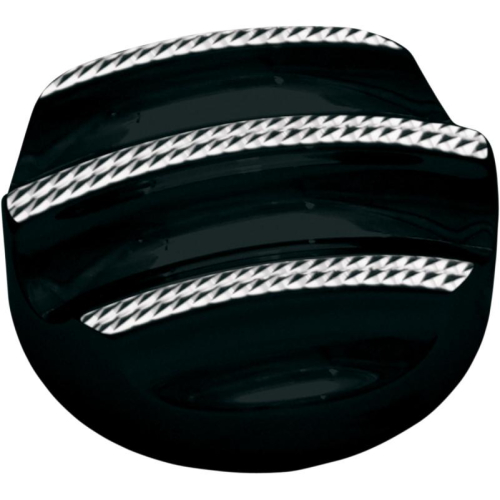 Covingtons - Covingtons Dipstick Cover - Finned - Black with Diamond Edge - C1182-D