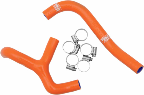 Moose Racing - Moose Racing Radiator Hose/Clamp Kit - Orange - MBU-KTM-25-OR
