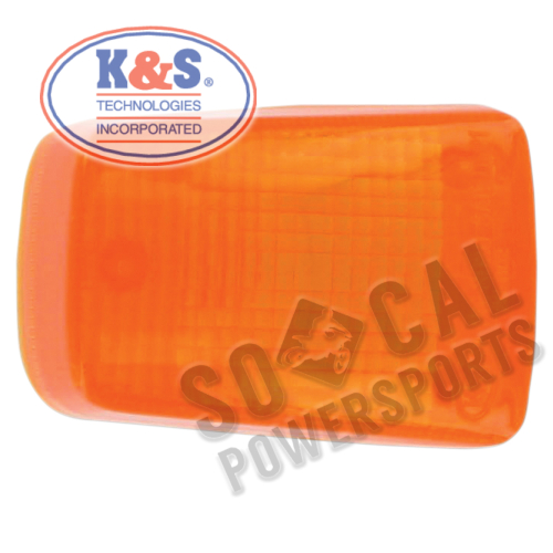 K&S Technologies - K&S Technologies DOT Approved Turn Signal Replacement Lens - Amber - 25-3020