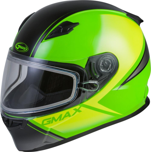 G-Max - G-Max FF49S Hail Helmet - G2495674 - Neon Green/Hi-Vis/Black - Small