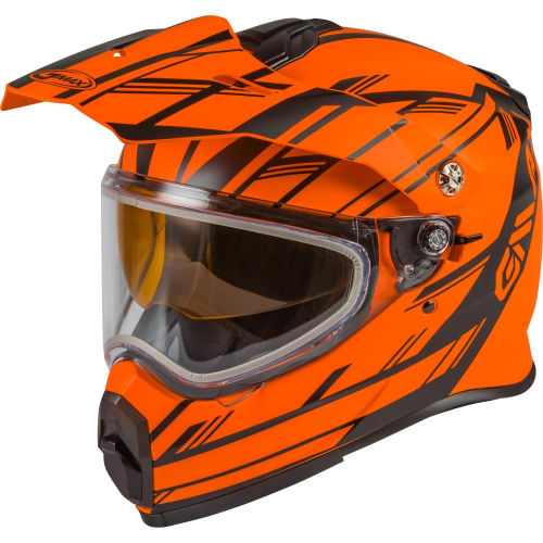 G-Max - G-Max AT-21S Epic Helmet - G2211143 - Matte Neon Orange/Black - X-Small