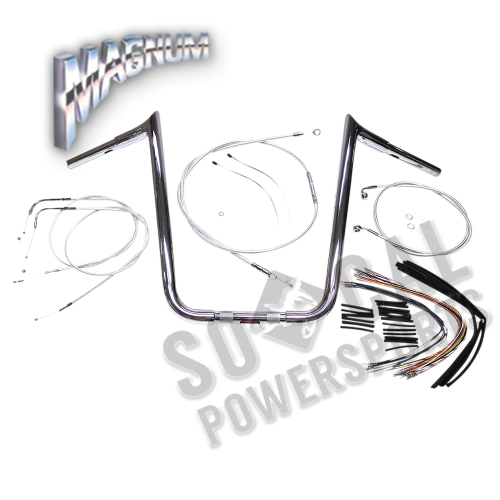 Magnum - Magnum 1-1/4in. Viking Ape Hanger Handlebar Kit - 14in. - Chrome - 38844-314