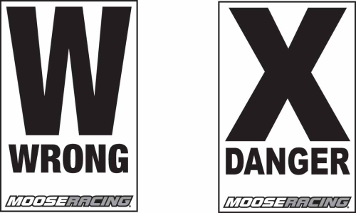 Moose Racing - Moose Racing Danger/Wrong Way Course Arrows - M9000-14PT