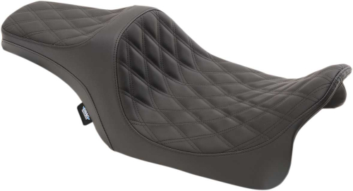 Drag Specialties - Drag Specialties Predator III Seat - Double Diamond - Black Thread - 0801-1114