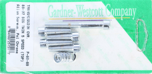 Gardner-Westcott - Gardner-Westcott Transmission Top Cover Polished Chrome Plated Allen Bolt Kit - P-80-69