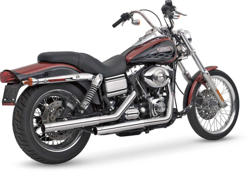 Vance & Hines - Vance & Hines Straightshots HS Slip-Ons - Chrome - 16823