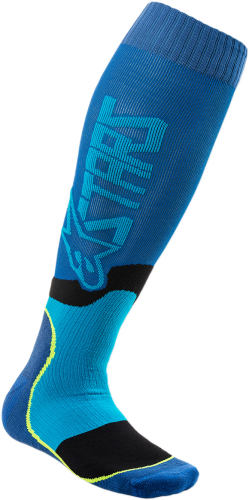 Alpinestars - Alpinestars MX Plus-2 Socks - 4701920-707-L2X - Blue/Cyan - Large