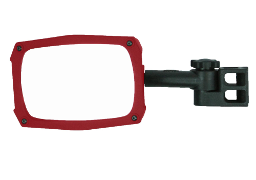 ATV-Tek - ATV-Tek Clearview Side Mirror - Red Frame - UTV-RED