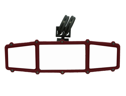 ATV-Tek - ATV-Tek Elite Series Rear Mirror - Red Frame - ESCTR-RED