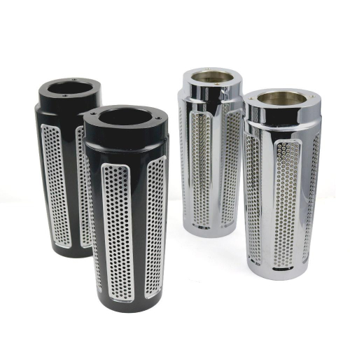 Bagger Nation - Bagger Nation Slider Covers Speed Freak +2in. - Chrome - SC-SF-EXT-14L-C