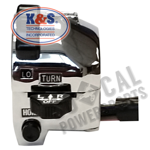 K&S Technologies - K&S Technologies Vintage Style Turn Signal Switch and Horn Button - Chrome - 12-0042
