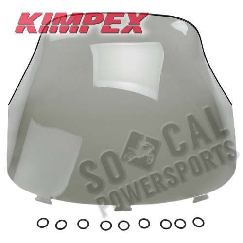 Kimpex - Kimpex Polycarbonate Windshield - Low - 14.75in. - Smoke - 06-426-02